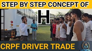 Crpf driver trade test, Step by step concept of H track #cisfdriver #tradetest #bihar #acr #2024