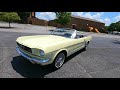 test drive 1966 ford mustang convertible sold $25 900 maple motors 662