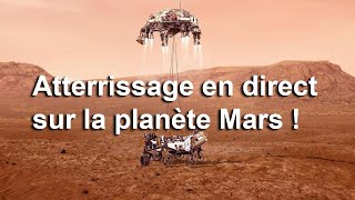 Vivez en direct l'atterrissage de la mission Perseverance sur Mars !