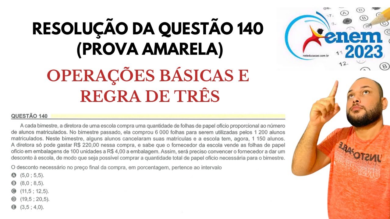 Enem 2023 - A Cada Bimestre, A Diretora De Uma Escola... Questão 140 ...