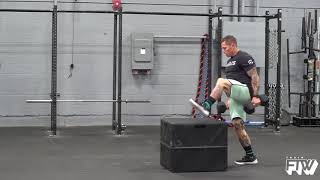 Weighted Box Step Overs