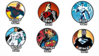 Every Major Superman Power By Sun Color EXPLAINED In 11 Minutes