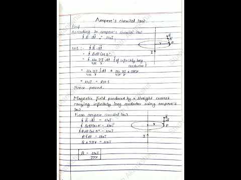 Class 12 Physics Notes | Mobile charges and magnetism all derivations | pdf link in description |