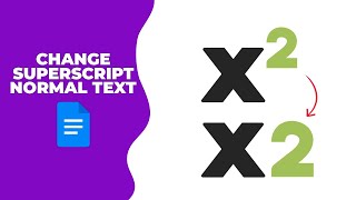 How to change from superscript to normal text in Google Docs