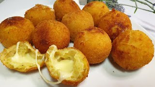 CROQUETTES WITH CHEESE FILLING (so easy and delicious recipe) 😍