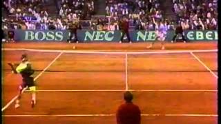 USA vs Australia Davis Cup 1990 highlights Agassi Chang