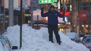 Stephanie Abrams Plays in Snow
