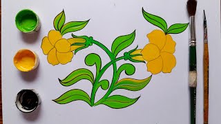 kaner ka ful kaise banaye || kaner ka ful kaise banaye asan tarika se how to draw kaner flower