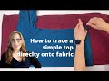 Making a Knock Off: Tracing a simple garment