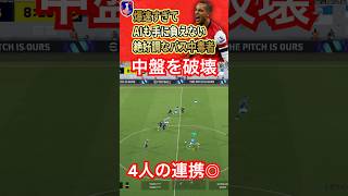 【4人でAI破壊】波状に襲い掛かる爆速パスワーク【eFootball2024/イーフト】#efootball #サッカー #イーフトアプリ