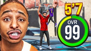 I made the FIRST 99 OVERALL 5’7 Slasher in NBA 2K24…