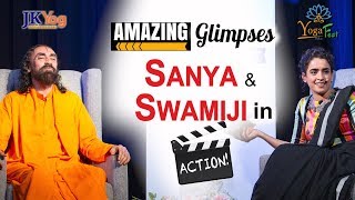 Exclusive Glimpses of Sanya Malhotra Talk to Swamiji at Dallas Yoga Fest | International Yoga Day