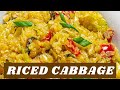 The Easiest Cabbage Rice (Low Carb, Keto-Friendly)