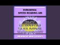 Subliminal Speed Reading Aid - Silent Ultrasonic Track