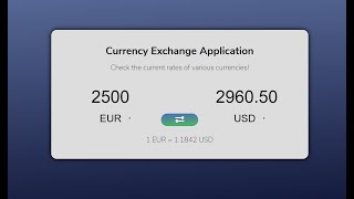 Currency Exchange App In JavaScript With Source Code | Source Code & Projects