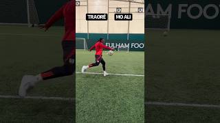 Turn and volley challenge vs Adama Traore 🔥