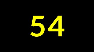 54 Seconds Countdown Timer With Sound Effect