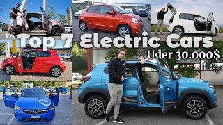 Most Affordable Electric Cars in 2022 | TOP 7 Under 30.000 $