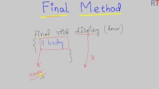 Java-91 Final Method in Java || Final Keyword in Java