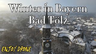 Winter in Germany Bayern Bad Tölz 2022 Drone DJI Mavic Air 2 4K Cinematic Enjoy