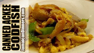 TINNED/CANNED ACKEE CODFISH STEW Recipe: Shorter Film Tutorial