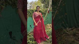 Lehenga ఎలా ఉంది Guys 💫#viralvideo #vlog #trendingshorts #outfitideas #meesho #outfitfromscratch