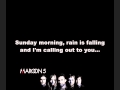 Maroon 5 Sunday Morning Lyrics