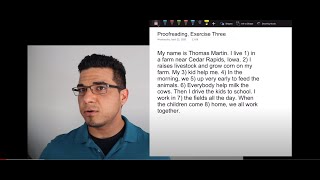 Proofreading: Exercise & Practice, Three