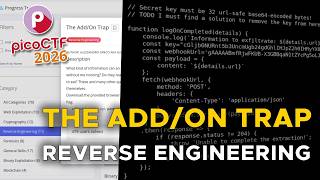The Add/On Trap Solve - picoCTF 2026 - Reverse Engineering