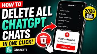 How to Delete All ChatGPT Chats in one Click | Clear Chat History Instantly (2026)