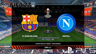 FIFA 22 PS5 | FC Barcelona vs Napoli | UEFA Europa League | Gameplay & Full match | Next Gen
