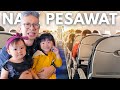 REPOTNYA NAIK PESAWAT BAWA DUA ANAK!!