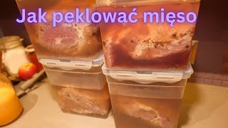 Jak peklować mięso na szynki boczki w lodówce aby mięso nie było za słone i oślizgłe.