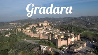 Gradara veduta aerea con drone