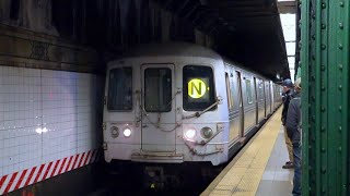 MTA New York City Subway: Coney Island-bound R46 N Local Train at the Atlantic Avenue Station.