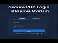 How to Build a Login & Signup System with Admin Panel in PHP & MySQL | Full Tutorial #html #php #sql