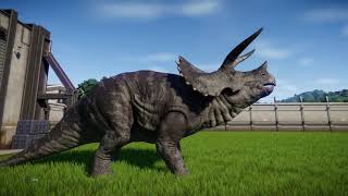 Jurassic World Evolution: (Modified) Triceratops vs Ceratosaurus