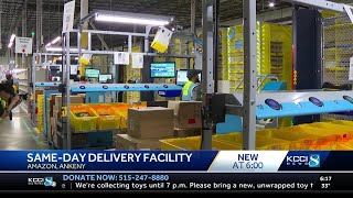 New Amazon same-day delivery facility opens in Ankeny