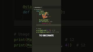 Mastering the @staticmethod decorator in Python—here’s what you need to know!👀☝