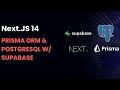 Connect Next.js to Supabase: PostgreSQL & Prisma ORM Setup Guide