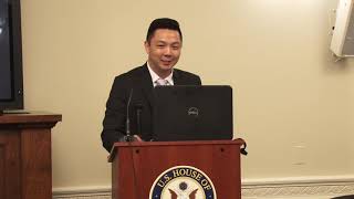 Andrew Hu, PCORI, presents at a Men's Health Caucus Congressional briefing
