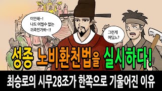 [팩 한국사 136회] 고려 성종 노비환천법을 실시하다 feat 최승로의 시무28조가 한쪽으로 기울어진 이유