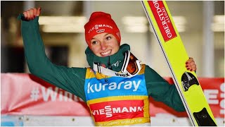 Skispringen: Katharina Althaus führt Team zum ersten Weltcup-Sieg