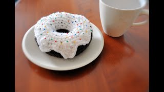 Crochet Easy Peasy Donut Pincushion  #1 - Quick and Easy Gifts