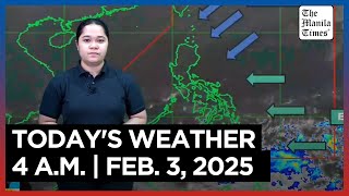 Today's Weather, 4 A.M. | Feb. 3, 2025