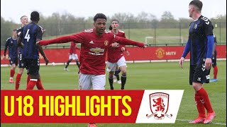 U18 Highlights | United 8-1 Middlesbrough | The Academy | Manchester United