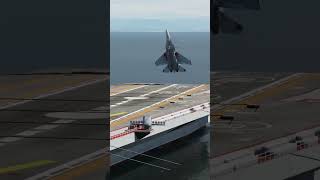 Superb landing of Aircraft on Carrier 🔥🔥🔥🔥#airforce #airplane