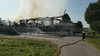 Cremaonline: Nosadello. Incendio alla cascina Besarda, danni ingenti