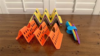 Aofure Colorful Taco Holders for 3 or 4 Tacos - Set of 6