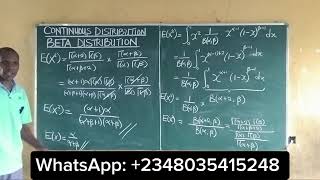 Beta Distribution Mean and Variance Proof | Continuous Distribution @content-academy